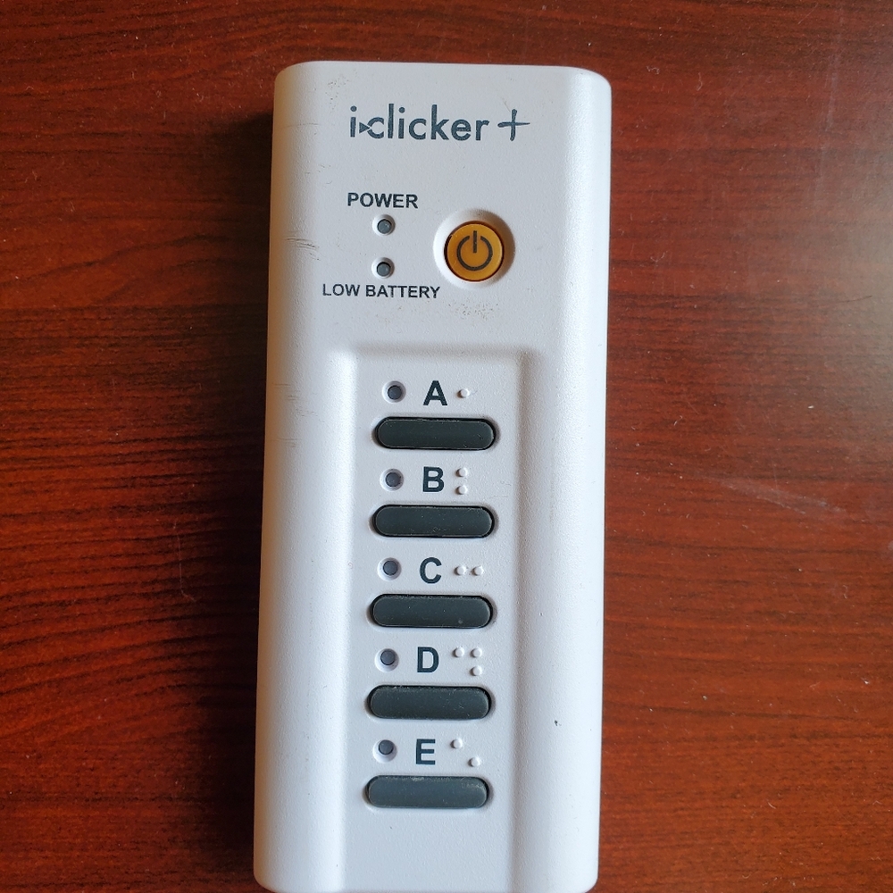 I clicker + student remote